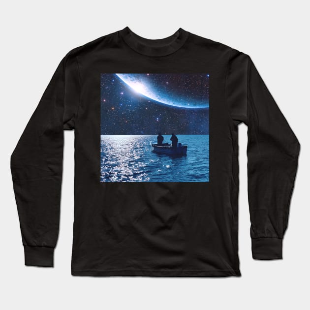 Cosmic Voyage Long Sleeve T-Shirt by RiddhiShah